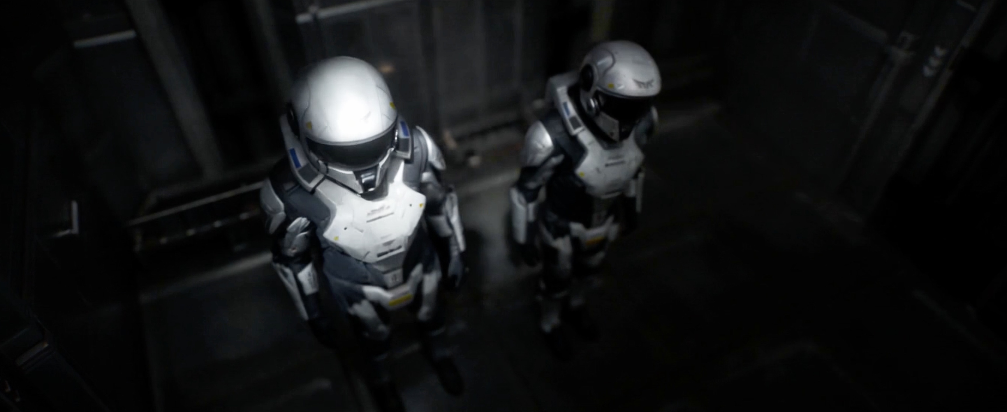 KLING AI | FINAL STAND — two figures in futuristic armour